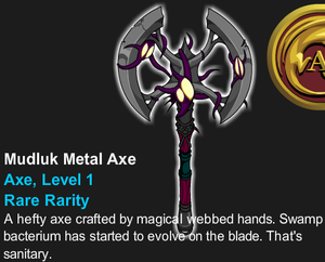Battle On - Quibble - 9th Shop - Mudluk Metal Axe.png