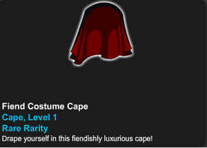 Fiend Costume Cape - AQWorlds Wiki
