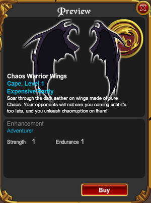 Chaos Warrior Wings - AQWorlds Wiki